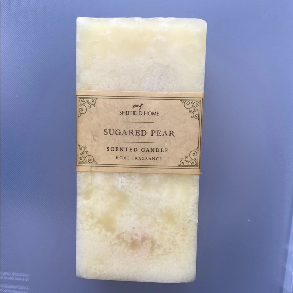 Sheffield Home Sugared Pear Square Candle